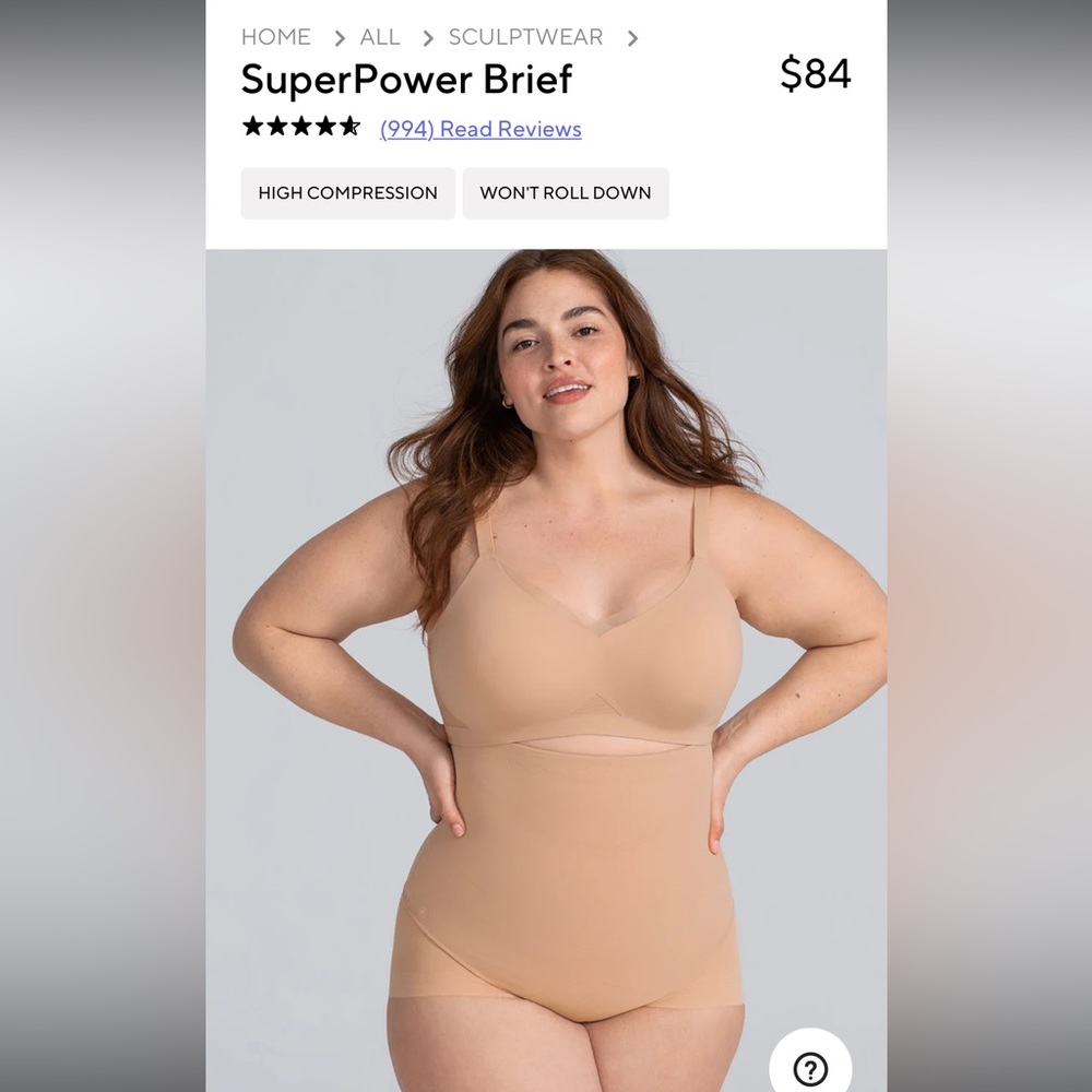 Honeylove Super Power Brief (brand new)